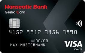 schwarze Kreditkarte der Hanseatic Bank
