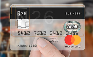 eine transparente Kreditkarte der N26 Bank