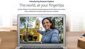 Frau veranstaltet über Amazon Explore eine Sightseeing Tour