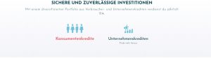 Startseite der P2P-Plattform Viainvest