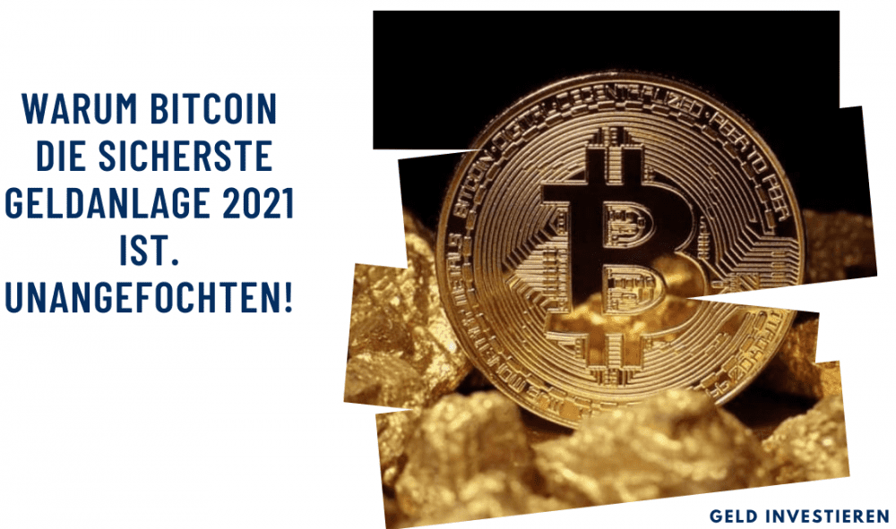 Eine Goldmünze, die Bitcoin als Finanzinvestition darstellt.