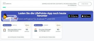 Dashboard Nutzer LifePoints