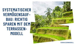 Systematischer Vermögensaufbau: Richtig sparen mit dem Terrassenmodell
