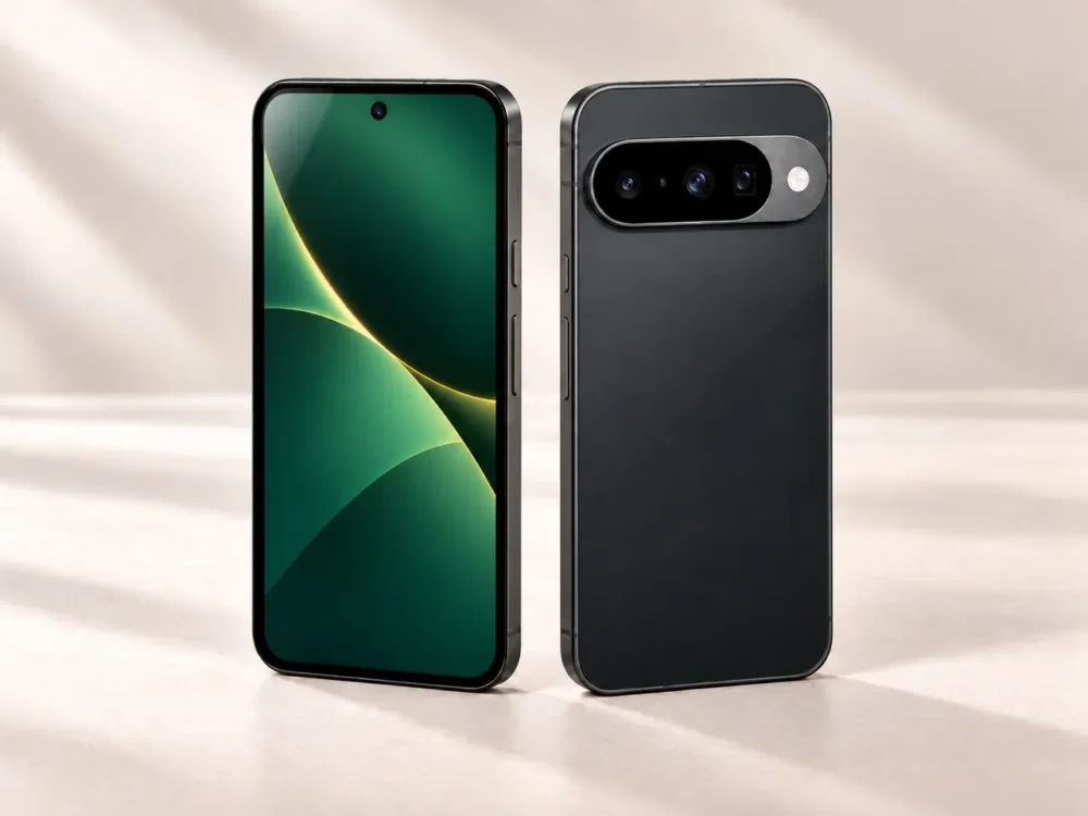Pixel 10 mit GrapheneOS aus dem Freiheits-Setup, Vorder- und Rückseite