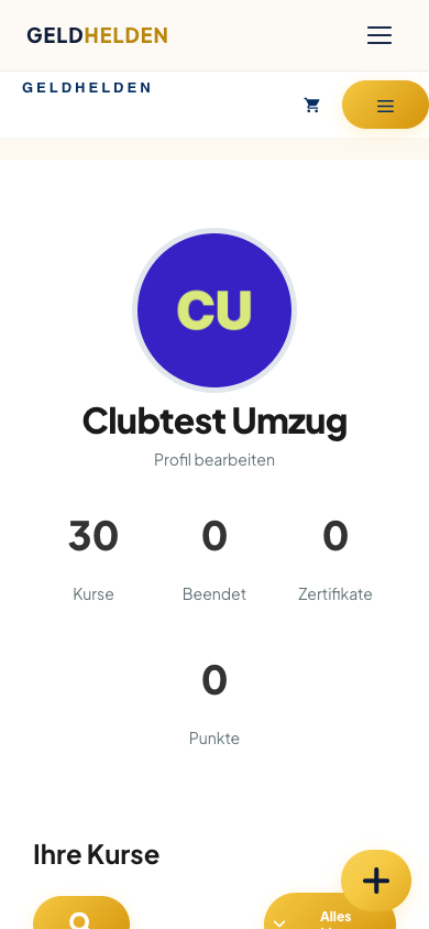 Umzug: Deine Kurse jetzt auf geldhelden.org - GELDHELDEN Übersicht Meine Kurse