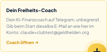Umzug: Deine Kurse jetzt auf geldhelden.org - GELDHELDEN Dashboard mit der Kachel Dein Freiheits-Coach
